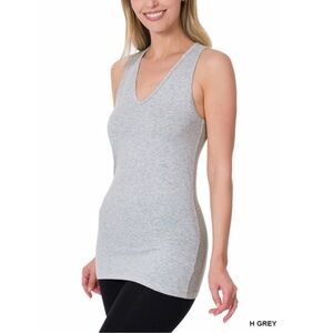 PLUS COTTON SPANDEX RACERBACK TANK TOP